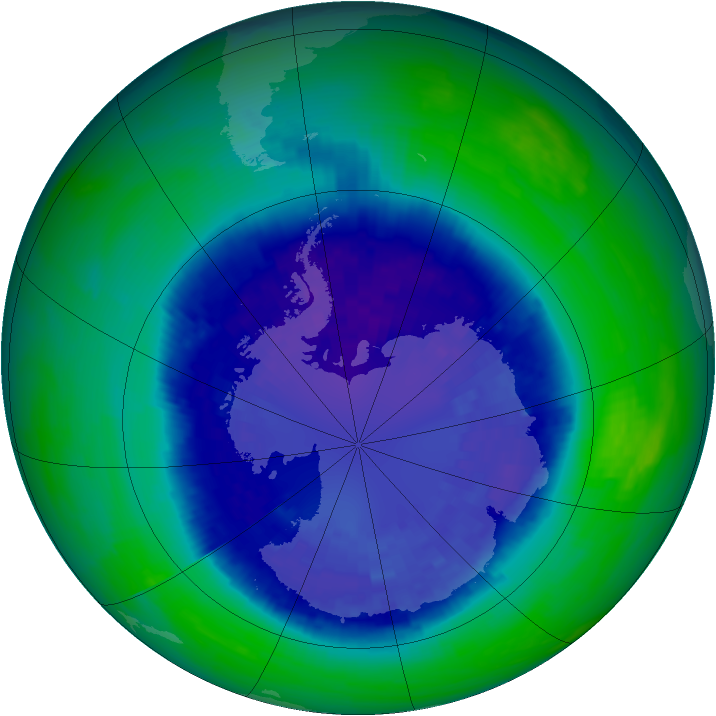 Ozone Map 1993-09-12